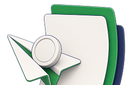 Paper plane with coin and folders